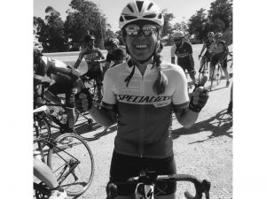 Daniela Lecouna Una de sus especialidades adquiridas, el ciclismo