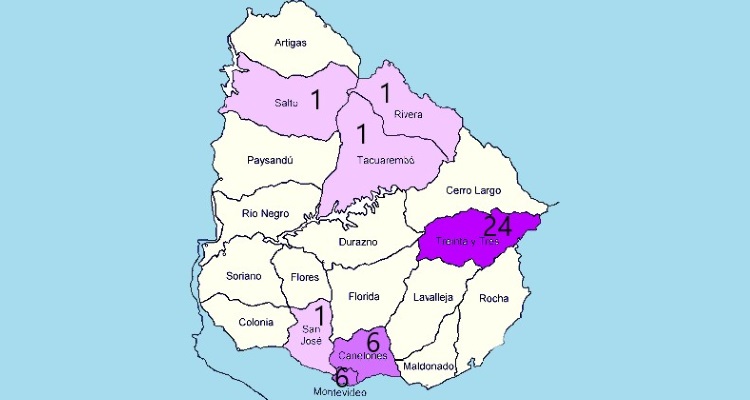 Hay 42 personas en territorio uruguayo con Covid-19
