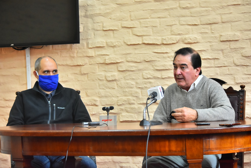 Ing. Richard Estévez y Dir. de Vialidad Juan Carlos Diano