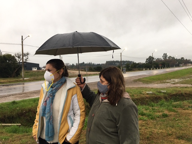 Intendenta Adriana Peña y Coordinadora del Cecoed Violeta Juárez