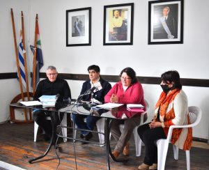 Julián Mazzoni, Javier Umpiérrez, Cecilia Bianco y Rossana Jaimés