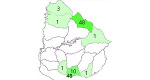 Mapa de distribución donde se encuentran los casos activos de Covid-19