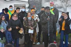 Familiares de Cristina Corbo. Una de las homenajeadas