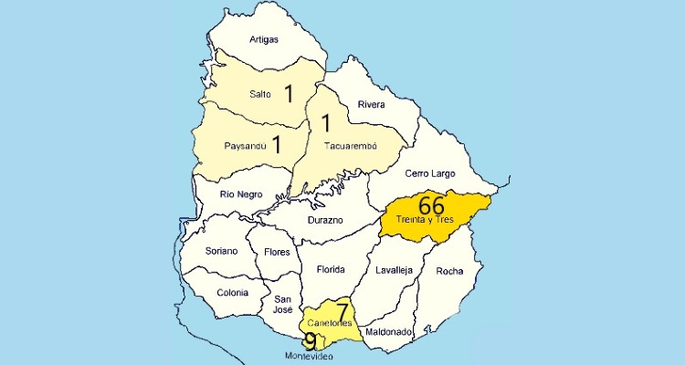 Hay 6 departamentos con casos activos de Covid-19