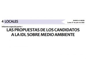Las propuestas de los candidatos a la IDL sobre medio ambiente