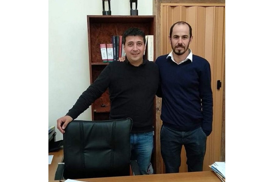 Rodrigo Guillén y César Sejas propietarios de la Inmobiliaria Sejas-Guillén.