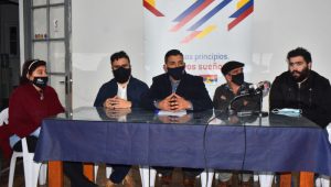 Rossana Jaimés, Santiago Machín, Pablo Fuentes, Luis Balduini y Ramiro García