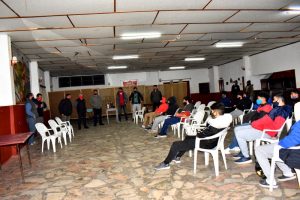 Charla a los futbolistas de la categoría sub 16 de Estación.