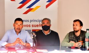 Pablo Fuentes, Daniel Maletti y el diputado Daniel Gerhard