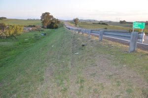 siniestro en ruta 8 conductor alcoholizado vuelco 2