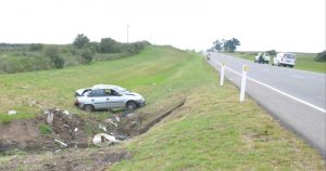siniestro en ruta 8 cuatro lesionados