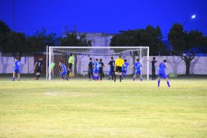 La instantánea del único gol serrano en la Copa. Ojalá la imagen se reitere