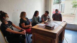 Cecilia Silveira, Mariela Leis, Valentina Valdez, Iván Rezk y Eduardo Dirón