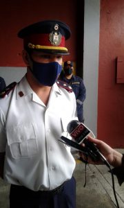 Oficial Principal Guillermo Levy, Jefe del destacamento de Bomberos de Minas