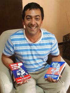 Cesar García Techera con sus dos creaciones, porque Recordar es volver a vivir