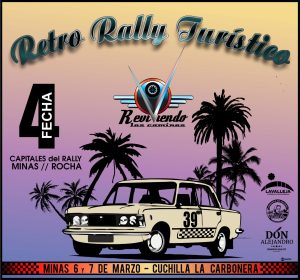 afiche retro rally turistico