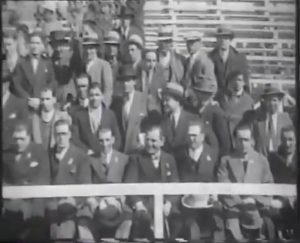 Así lucía la tribuna del Parque Artigas, aquel 15 de setiembre de 1929