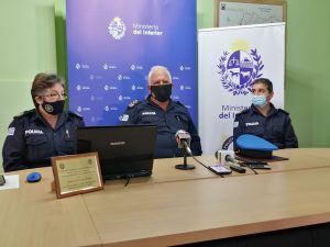El Director Nacional de Policía junto al Comdando de Policía de Lavalleja