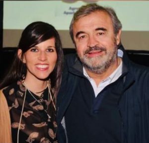 Gabriela Umpiérrez y Jorge Larrañaga. Foto gentileza de Umpiérrez