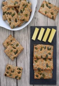 Galletitas cracker con legumbres