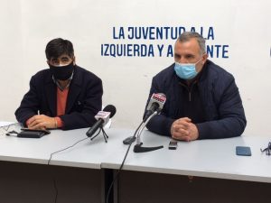 Diputado Javier Umpiérrez y el presidente de la Mesa Política Departamental Daniel Ximénez