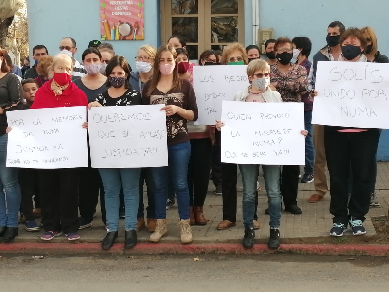 Marcha por justicia por Numa Sosa en 2020. Archivo Diario La Unión