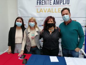 Romina Inzaurralde, Cristina Lustemberg, Yliana Zeballos y Ernesto Cesar