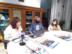 La coordinadora departamental de UCDIE Yliana Zeballos, el inspector de Primaria Jorge Delgado y la inspectora de zona de Educación Inicial Marisel Riverón
