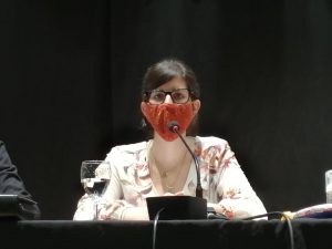 La presidenta de la JDL, Gabriela Umpiérrez, presentó el proyecto para declarar a la escritora ciudadana destacada