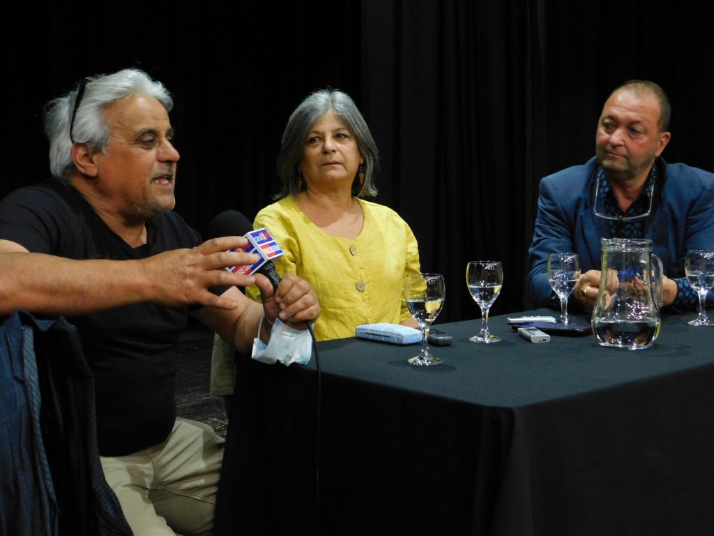 Juan Carlos Scuarcia, Pilar Cartagena y Hebert Loza