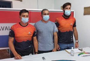 Marcelo Fernández, el profesor Neris Villalba y Manuel Correa
