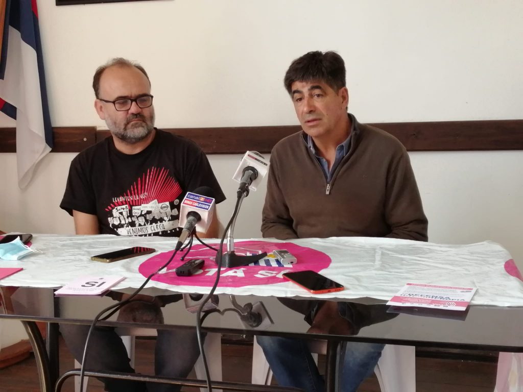 Diputados del Frente Amplio Gabriel Otero y Javier Umpiérrez