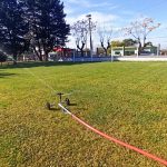 25.05.2022 Municipio de Solís de Mataojo inauguró el riego de la cancha de fútbol con agua reutilizada