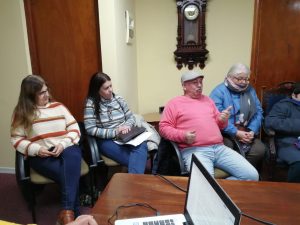 Comisión de Recepción recibió a grupo de artesanos del Quincho del Parque Rodó 2