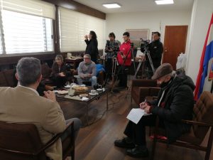 Periodistas en la tercera edición de Desayunos con el intendente