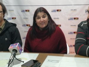 Presidenta de la Mesa Política Departamental del FA, Rossana Jaimés