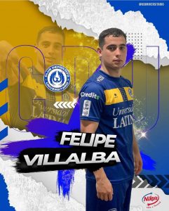 Felipe Villalba fue presentado así por las redes del club Universitario de Panamá