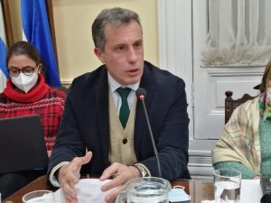 Archivo Intendente Mario García durante su comparecencia ante los ediles para presentar el fideicomiso con la CND