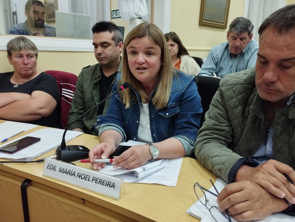 Edila del Partido Nacional María Noel Pereira
