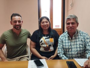 Carlos Clavijo, Lorena Luján y Ramón Ruiz