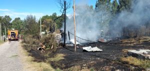 Incendio de vivienda en Solís de Mataojo 24 de enero 2