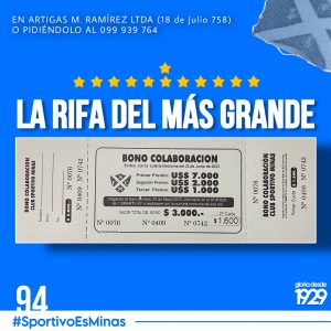 Rifa Sportivo Minas 2