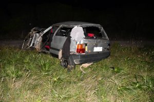 Vuelco de Fiat con dos lesionados graves en ruta 8 km 135 2