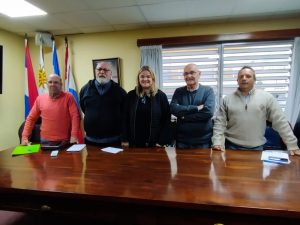 Julio Fungi, Miguel Sanz, María Noel Pereira, Luis Martínez y Marcelo Gallo
