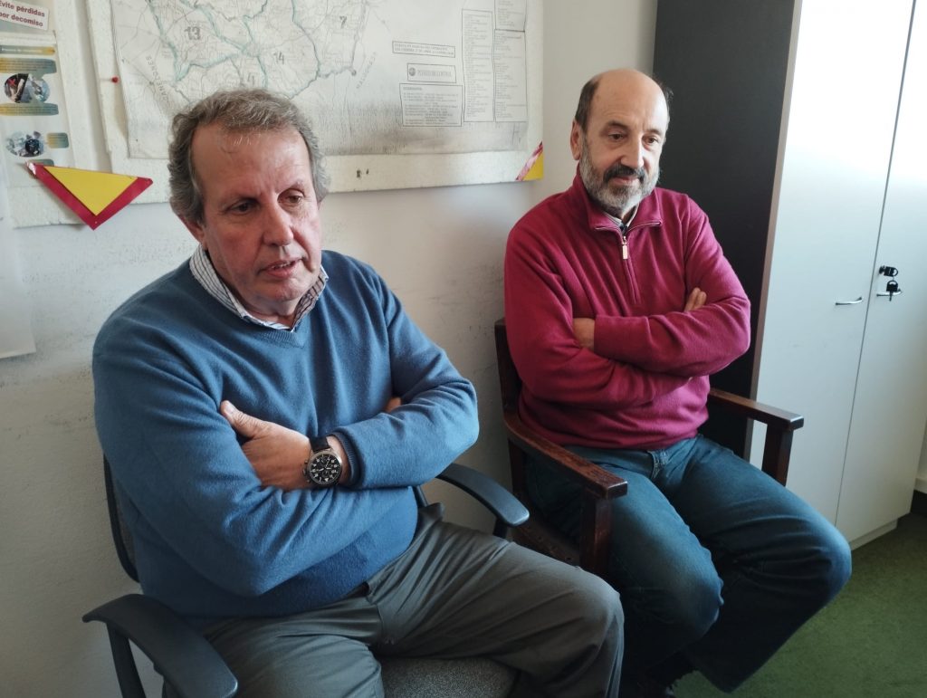 Gabriel Osorio, director del SNIG y Adolfo Beracochea, director departamental del MGAP