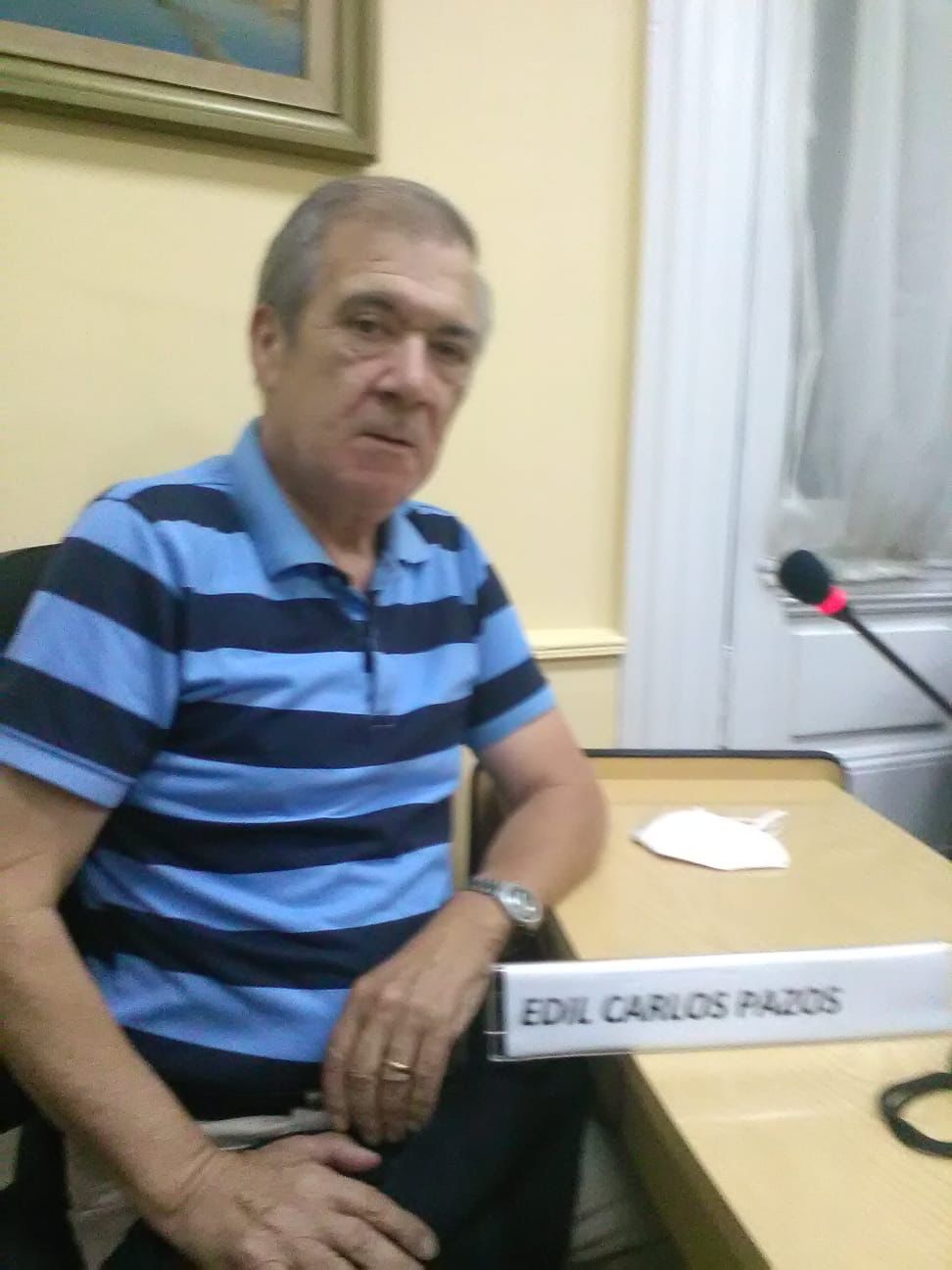 Edil Carlos Pazos, foto gentileza edil Julio Fungi