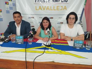 Pablo Fuentes, Rossana Jaimés y Lucía Moreira