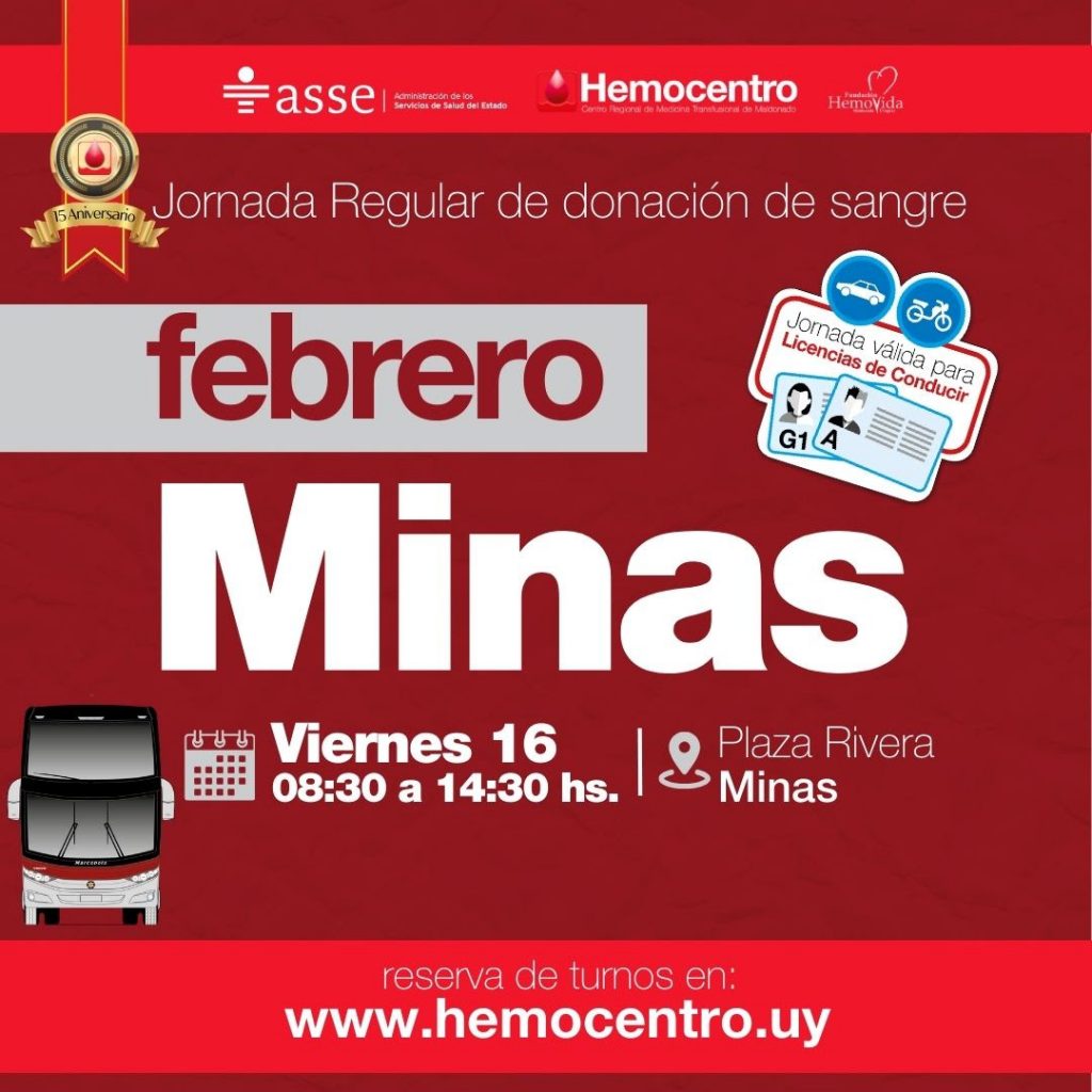 Este jueves 16 de febrero nuevamente jornada de donación de sangre (1)