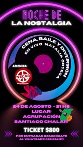 Fiesta de la Nostalgia, Cena Show y Música en vivo