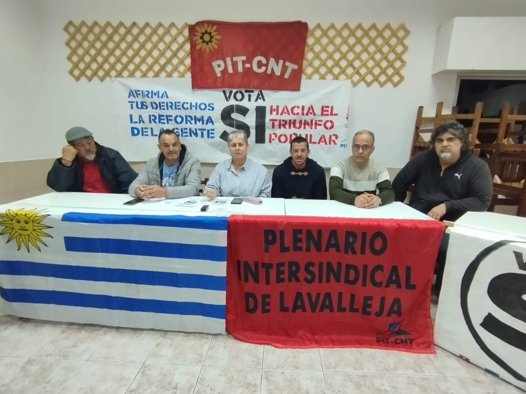 Plenario Intersindical de Lavalleja lanzó la campaña por el SÍ del plebiscito de la reforma de la seguridad social (3)